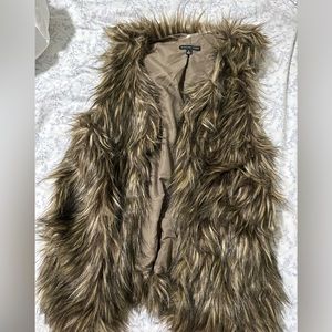 Faux fur vest